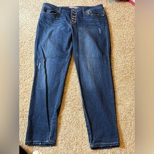 JustUSA/Stitch Fix BRAND NEW Button Up Blue Jeans size 33 SHORT